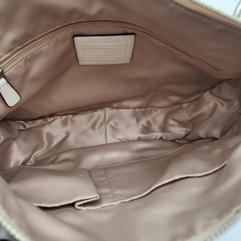 Coach Kristin Round Satchel White Nappa Leather Crossbody Strap Dustbag 19295 - Picture 8 of 16